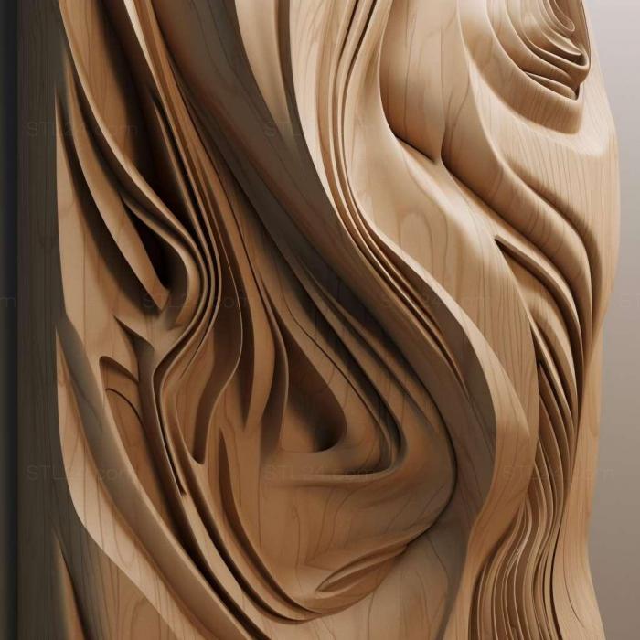Patterns and decorations (Zaha Hadid 4, PATTERN_1924) 3D models for cnc